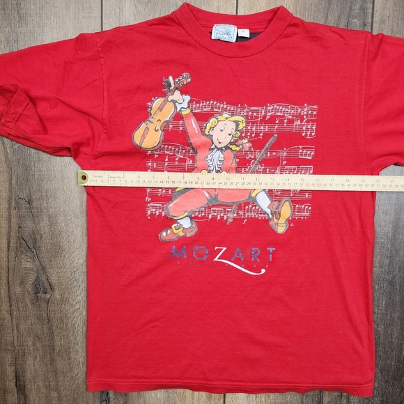 Vintage Mozart "Salzburg" breakthough T-Shirt Red Size Small - Picture 2 of 12